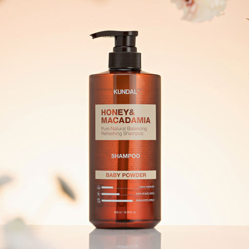 Kundal Honey Macadamia Natural Shampoo Baby Powder 500Ml-Shampoo-Skincare Coréenne