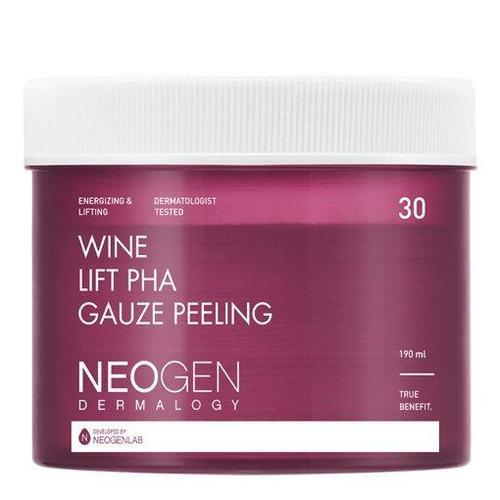 Neogen Dermalogy Wine Lift PHA Gaze Exfoliante 30 pads