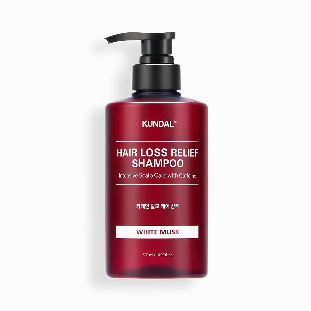 Kundal Hair Loss Relief Shampoo Intensive Scalp Care with Caffeine White Musk 500ml