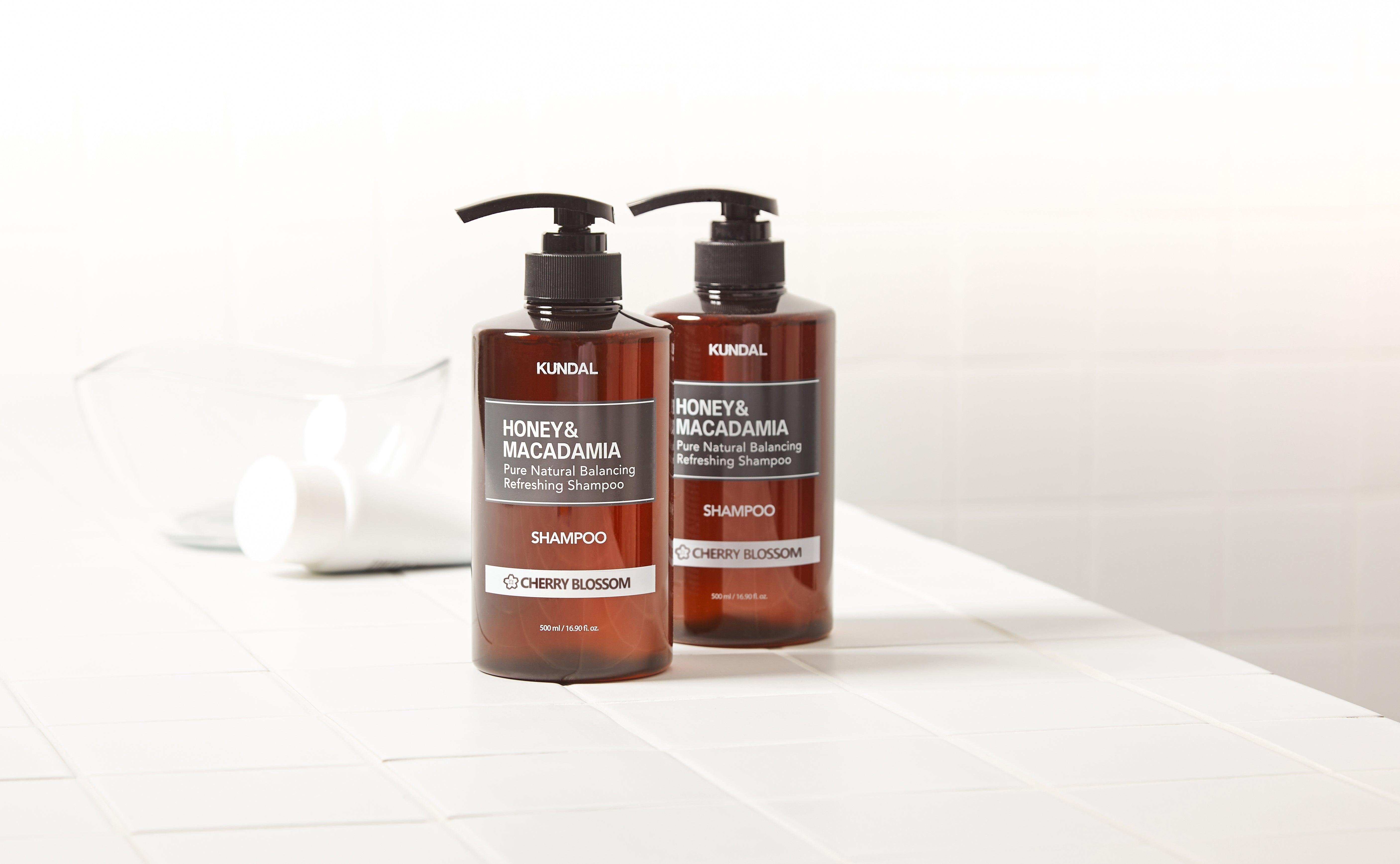 Kundal Honey & Macadamia Pure Natural Balancing Refreshing Shampoo 500ml #CHERRY BLOSSOM