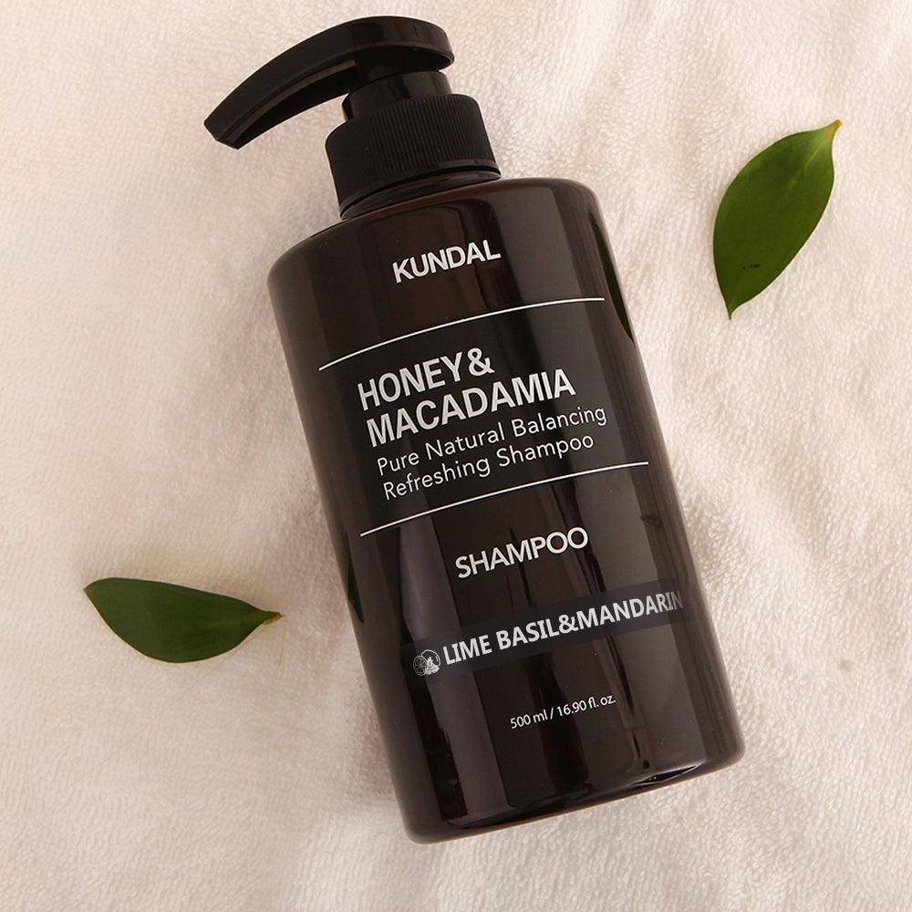 Kundal Honey & Macadamia Pure Natural Balancing Refreshing Shampoo 500ml #LIME BASIL&MANDARIN