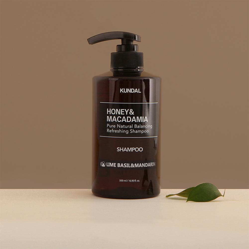 Kundal Honey & Macadamia Pure Natural Balancing Refreshing Shampoo 500ml #LIME BASIL&MANDARIN