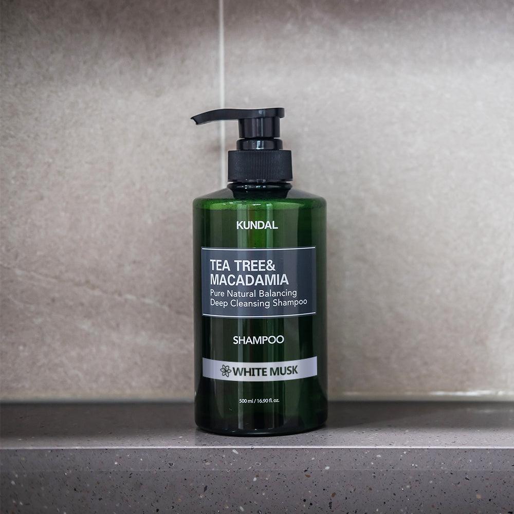 Kundal Tea Tree Macadamia Pure Natural Balancing Deep Cleansing Shampoo 500ml #WHITE MUSK