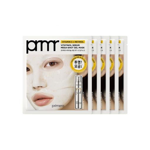 primera Vitatinol Serum Mega-Shot Gel Mask Sheet x5