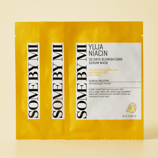 Some By Mi Yuja Niacin Blemish Care Serum Mask 25G X10Pcs