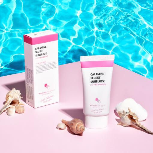 K-Secret Calamine Secret Sunblock With Pink Tone-Up (Spf50+ Pa++++) 50Ml