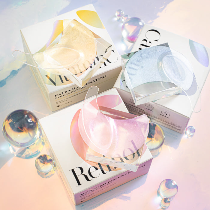 K-Secret Eye Gel Patches Set (Retinol + Vitamin C + Caffeine) 60ea/102g x 3