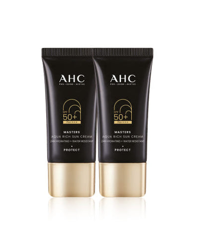 AHC Masters Aqua Rich Sun Cream (SPF50+/PA++++) 30ml+30ml Double Set
