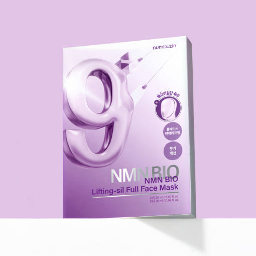 Numbuzin No.9 NMN BIO Lifting-sil Full Face Mask 4ea + Fabric Lifting Band