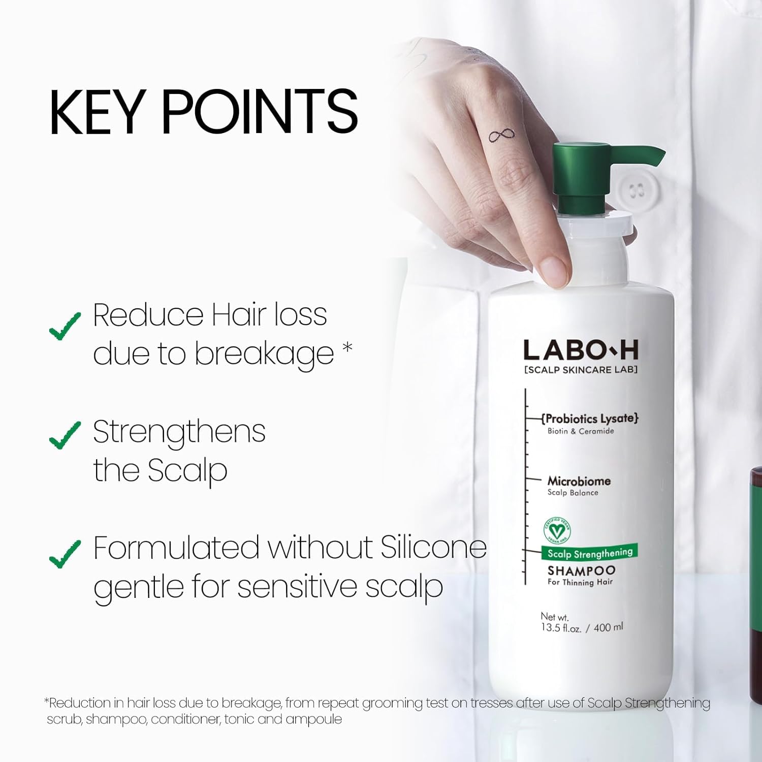 Labo H Hair Loss Relief Shampoo Scalp Strengthening 400Ml