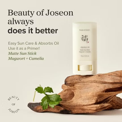Beauty Of Joseon Matte Sun Stick: Mugwort+Camelia Spf50 Pa++++