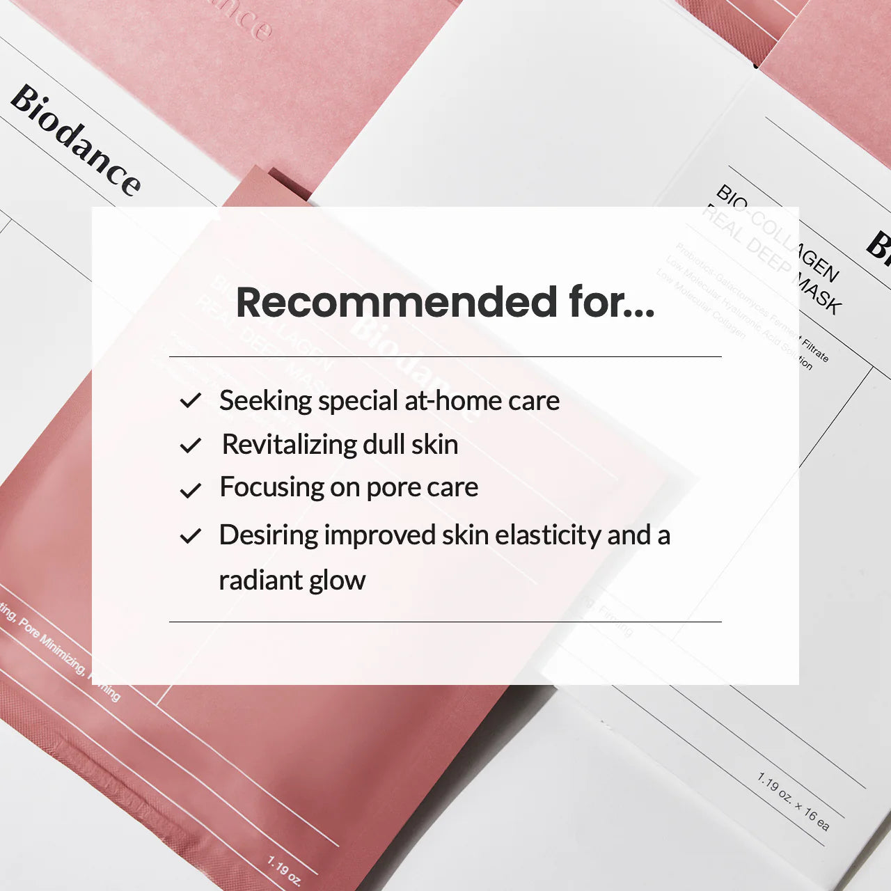 BIODANCE Bio-Collagen Real Deep Mask Pack de 4