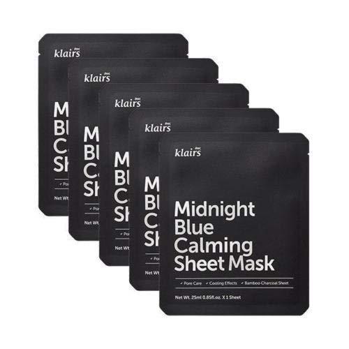 Klairs Midnight Blue Masque Apaisant en Tissu 25 ml x 5