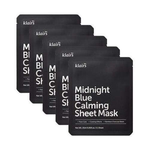 Klairs Midnight Blue Masque Apaisant en Tissu 25 ml x 5