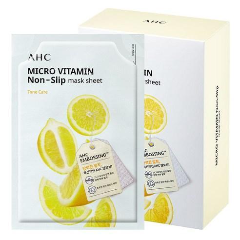 AHC Micro Vitamin Non-Slip Mask Sheet 33ml x 10ea-Facial Mask-Skincare Coréenne