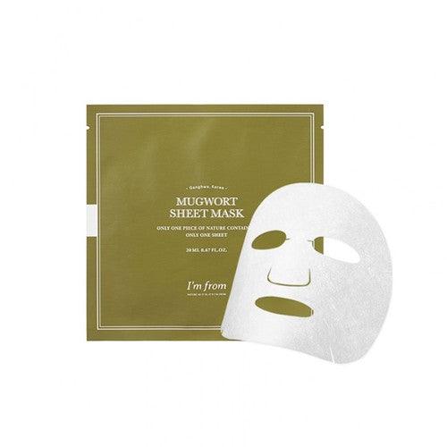 I'm from Mugwort Sheet Mask 20ml x 10pcs-Facial Mask-Skincare Coréenne