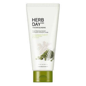THE FACE SHOP Herb Day 365 Master Blending Facial Foaming Cleanser 170ml #Mungbean &amp; Mugwort