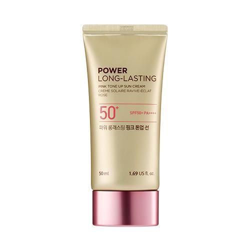 THE FACE SHOP Power Long Lasting Tone Up Sun Pink SPF 50+ PA++++ 50ml-Sun Cream-Skincare Coréenne