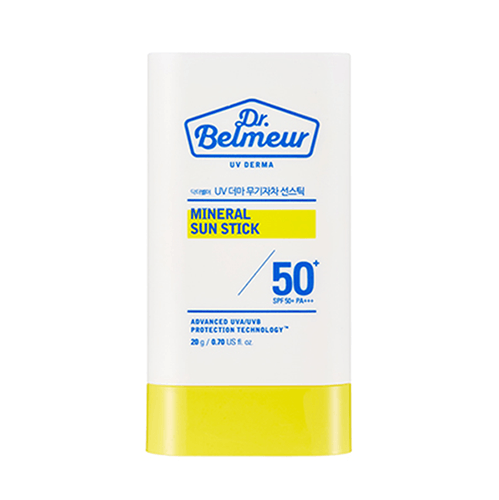 Dr.Belmeur UV Derma Mineral Sun Stick SPF 50+ PA+++ 20g-Sun Stick-Skincare Coréenne