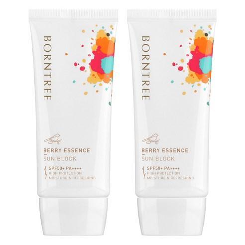 BORNTREE Berry Essence Sun Block SPF50+ PA+++ 50ml + 50ml-Sunscreen-Skincare Coréenne