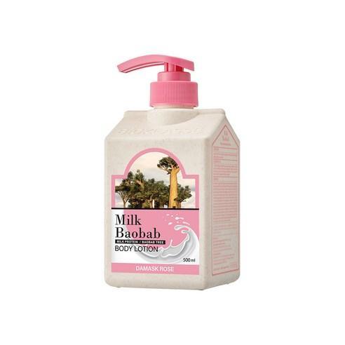 BIOKLASSE MILK BAOBAB Body Lotion 500ml #Damask Rose-Body Lotion-Skincare Coréenne
