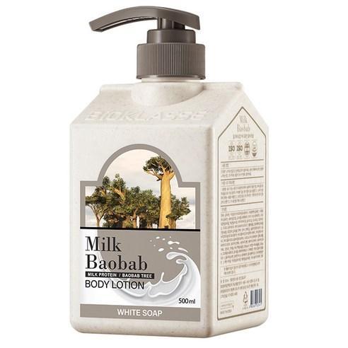 BIOKLASSE MILK BAOBAB Body Lotion 500ml #White Soap-Body Lotion-Skincare Coréenne