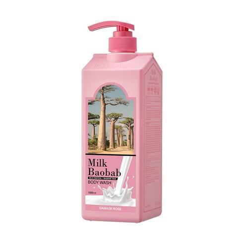 BIOKLASSE MILK BAOBAB Body Wash 1000ml #Damask Rose-Body Wash-Skincare Coréenne