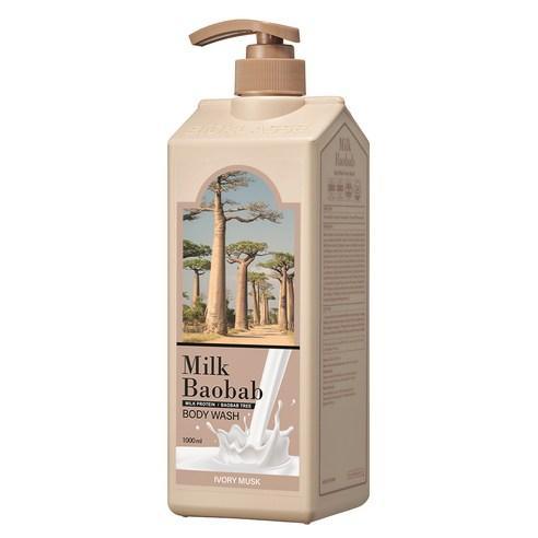 BIOKLASSE MILK BAOBAB Body Wash 1000ml #Ivory Musk-Body Wash-Skincare Coréenne