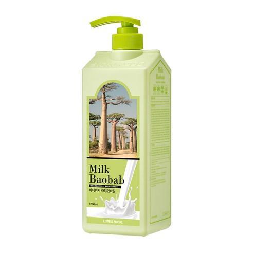 BIOKLASSE MILK BAOBAB Body Wash 1000ml #Lime & Basil-Body Wash-Skincare Coréenne