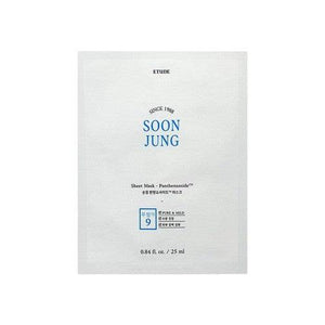 ETUDE House Soonjung Panthensoside Masque en Tissu 25 ml x 10