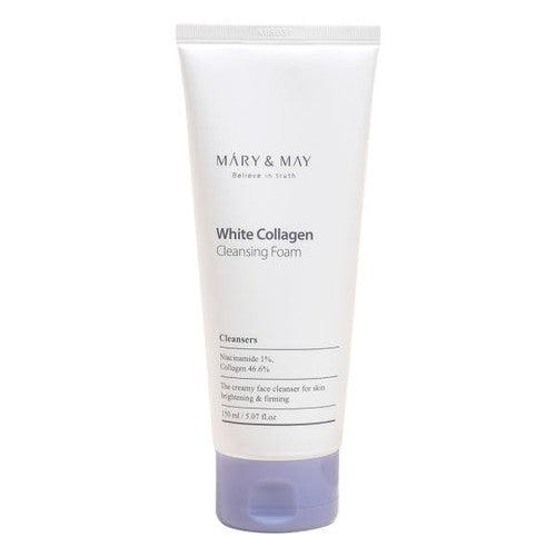 MARY & MAY White Collagen Cleansing Foam 150ml-Cleansing Foam-Skincare Coréenne