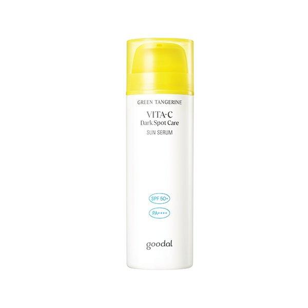 goodal Green Tangerine Vita-C Dark Spot Care Sun Serum SPF50+ PA++++ 50ml-serum-Skincare Coréenne