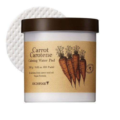 SKINFOOD Carrot Carotene Calming Water Pad 250g (60 Pads)-Toner Pad-Skincare Coréenne