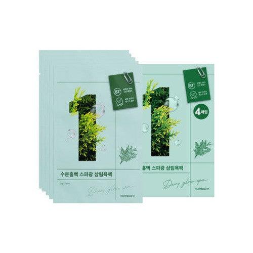 numbuzin No.1 Dewy Glow Spa Sheet Mask 10pcs-Facial Mask-Skincare Coréenne