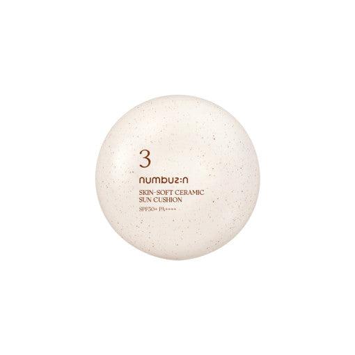 numbuzin No.3 Skin-Soft Ceramic Sun Cushion SPF50+ PA++++ 20g-Sun Cream-Skincare Coréenne