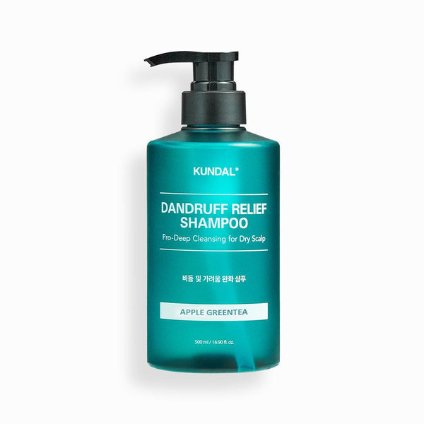Kundal Dandruff Relief Shampoo Pro-Deep Cleansing for Dry Scalp Apple Green Tea 500ml