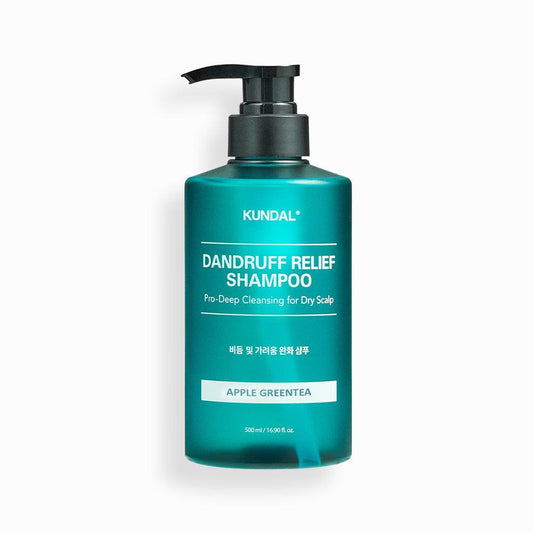 Kundal Dandruff Relief Shampoo Pro-Deep Cleansing for Dry Scalp Apple Green Tea 500ml