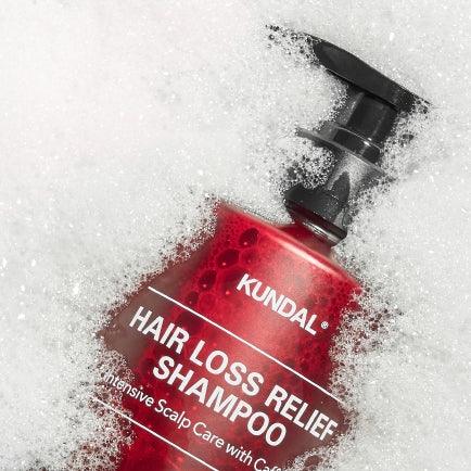 Kundal Hair Loss Relief Shampoo Intensive Scalp Care with Caffeine Baby Powder 500ml