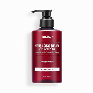 Kundal Hair Loss Relief Shampoo Intensive Scalp Care with Caffeine White Musk 500ml