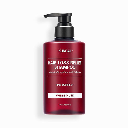 Kundal Hair Loss Relief Shampoo Intensive Scalp Care with Caffeine White Musk 500ml