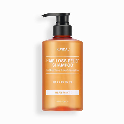 Kundal Hair Loss Relief Shampoo Real Beer Yeast Scalp Cooling Care 500ml