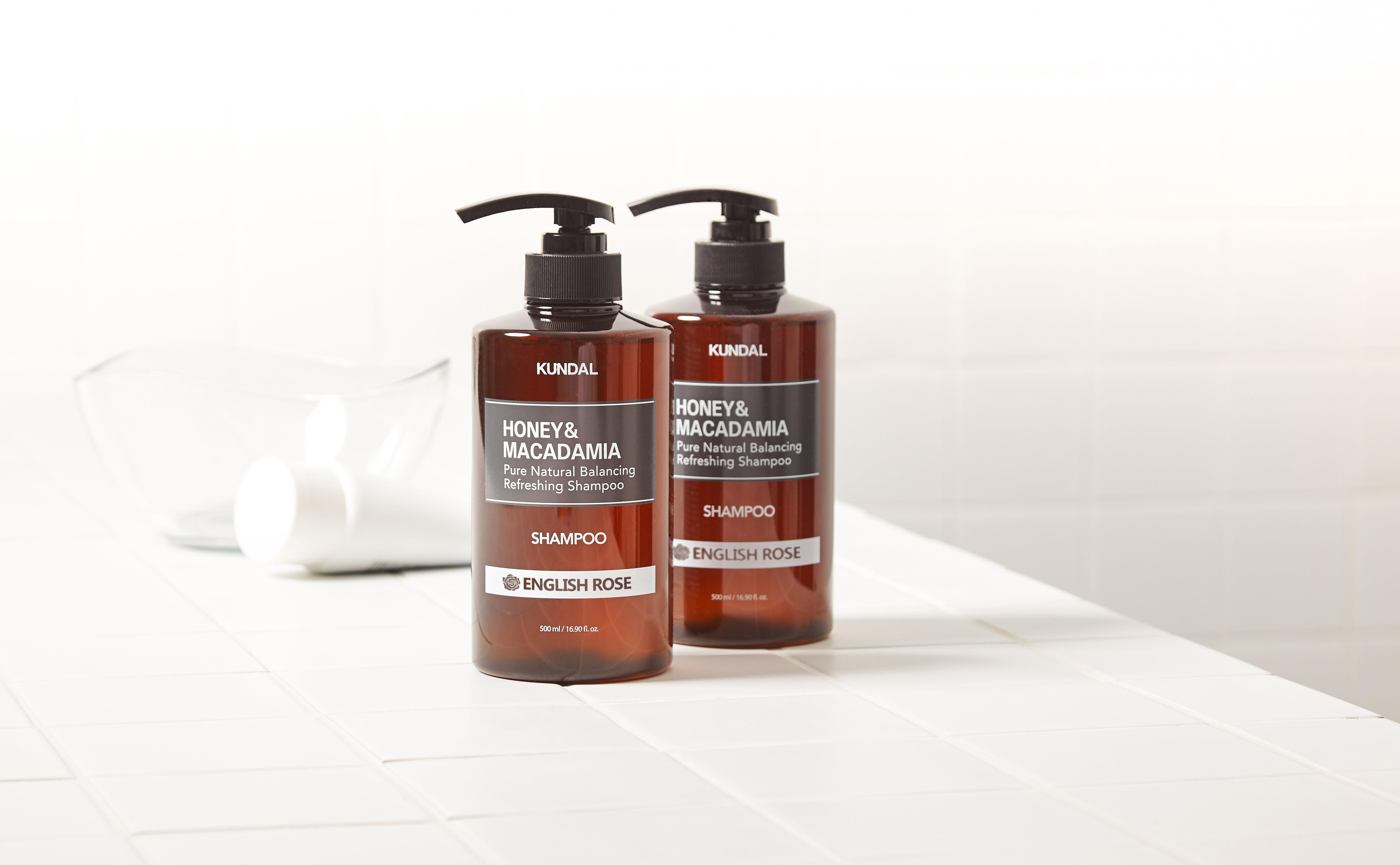 Kundal Honey & Macadamia Pure Natural Balancing Refreshing Shampoo 500ml #ENGLISH ROSE
