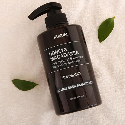Kundal Honey & Macadamia Pure Natural Balancing Refreshing Shampoo 500ml #LIME BASIL&MANDARIN