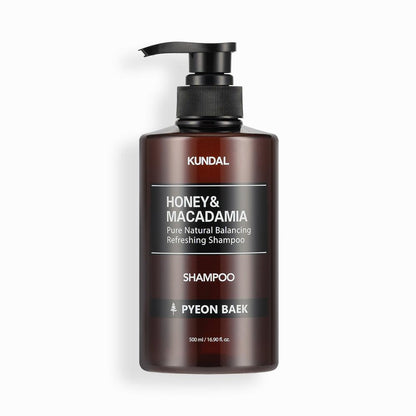 Kundal Honey & Macadamia Pure Natural Balancing Refreshing Shampoo 500ml #PYEON BAEK