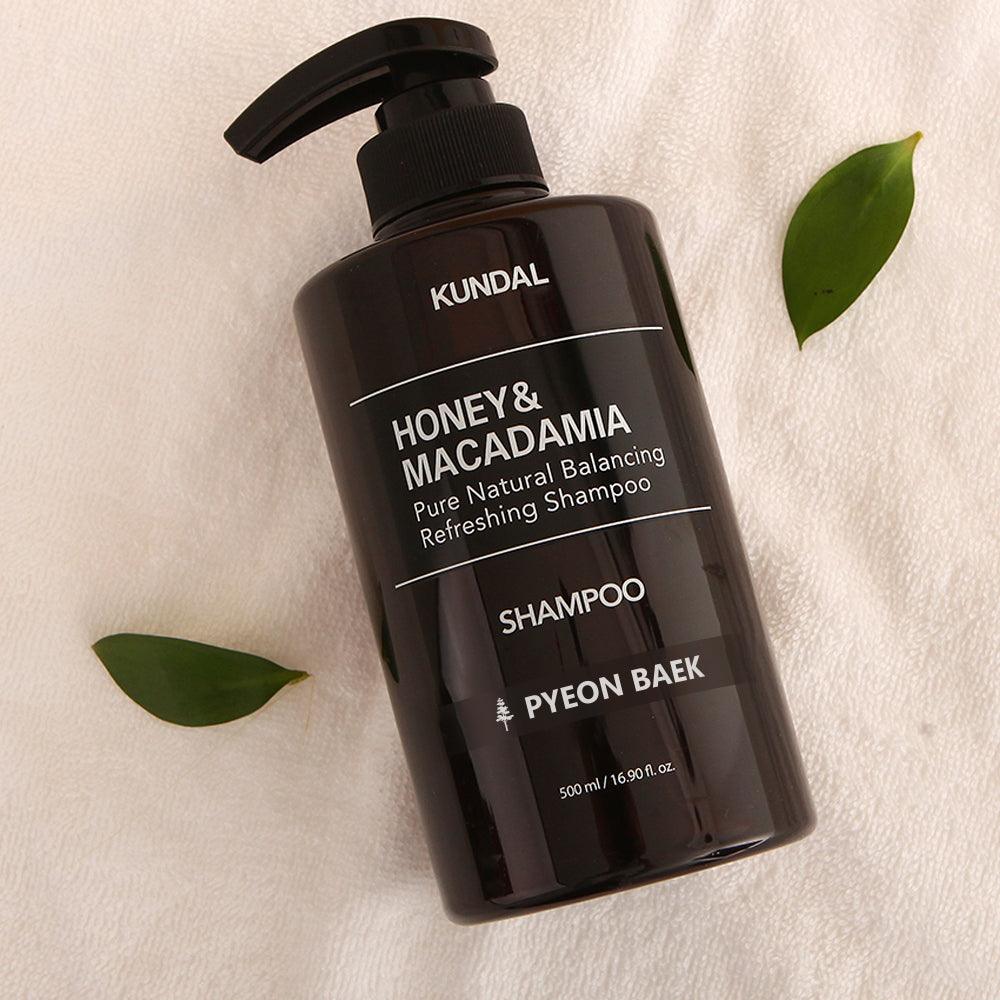 Kundal Honey & Macadamia Pure Natural Balancing Refreshing Shampoo 500ml #PYEON BAEK
