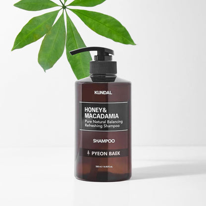 Kundal Honey & Macadamia Pure Natural Balancing Refreshing Shampoo 500ml #PYEON BAEK