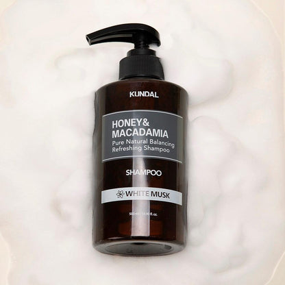 Kundal Honey & Macadamia Pure Natural Balancing Refreshing Shampoo 500ml #WHITE MUSK