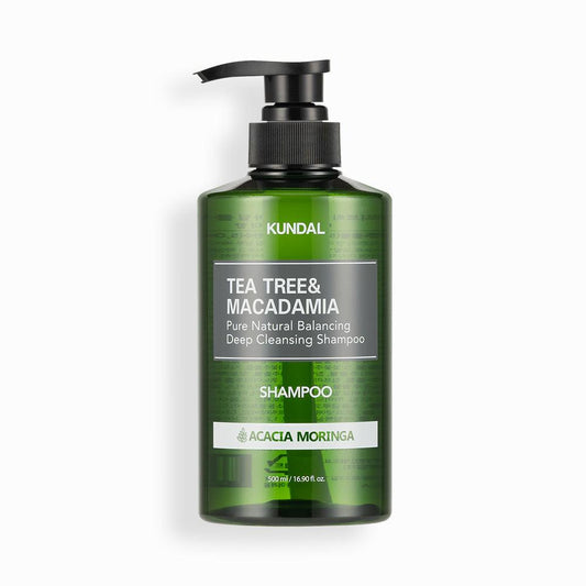 Kundal Tea Tree Macadamia Pure Natural Balancing Deep Cleansing Shampoo 500ml #ACACIA MORINGA