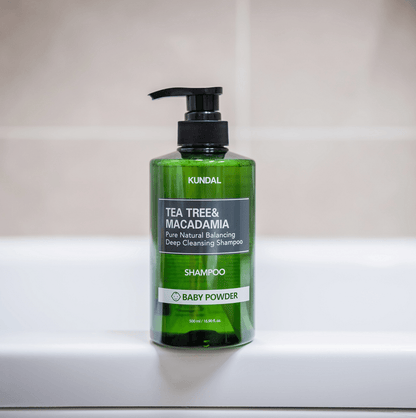 Kundal Tea Tree Macadamia Pure Natural Balancing Deep Cleansing Shampoo 500ml #BABY POWDER