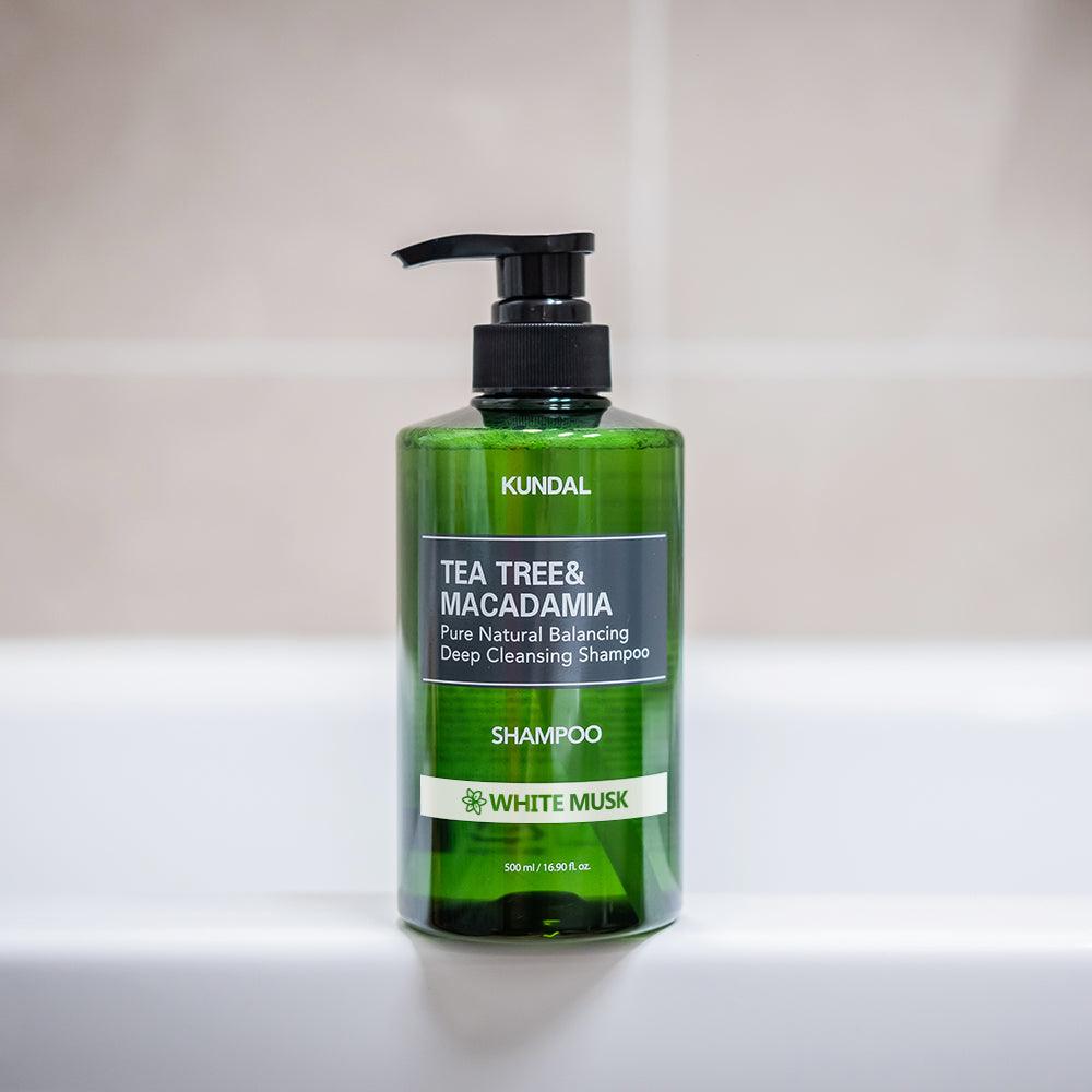 Kundal Tea Tree Macadamia Pure Natural Balancing Deep Cleansing Shampoo 500ml #WHITE MUSK